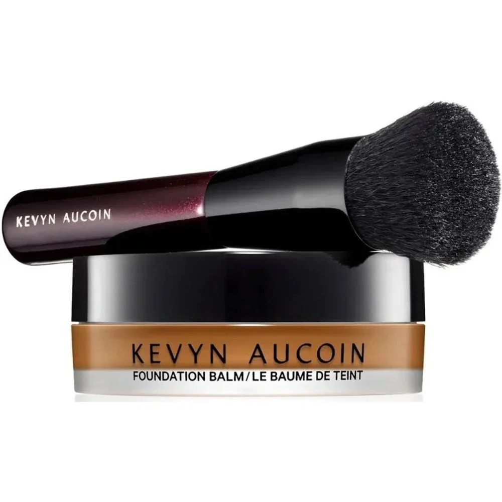 NEW Kevyn Aucoin Foundation Balm Deep FB14 Full Coverage Matte with Brush 0.7oz